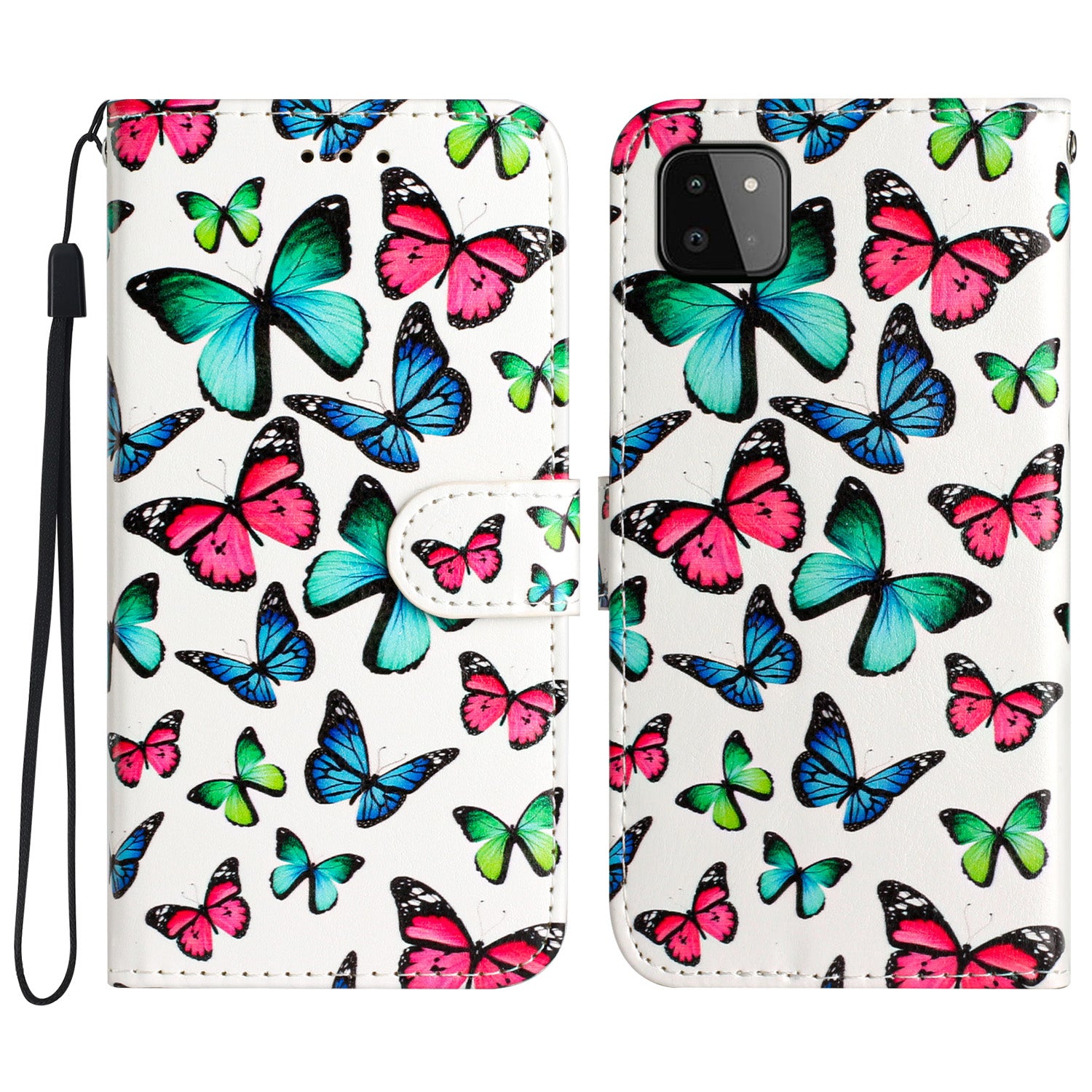 For Samsung Galaxy A22 5G (EU Version) Leather Wallet Full Protection Phone Case Pattern Printing Stand Cover For Samsung Galaxy A22 5G (EU Version) Leather Wallet Full Protection Phone Case Pattern Printing Stand Cover